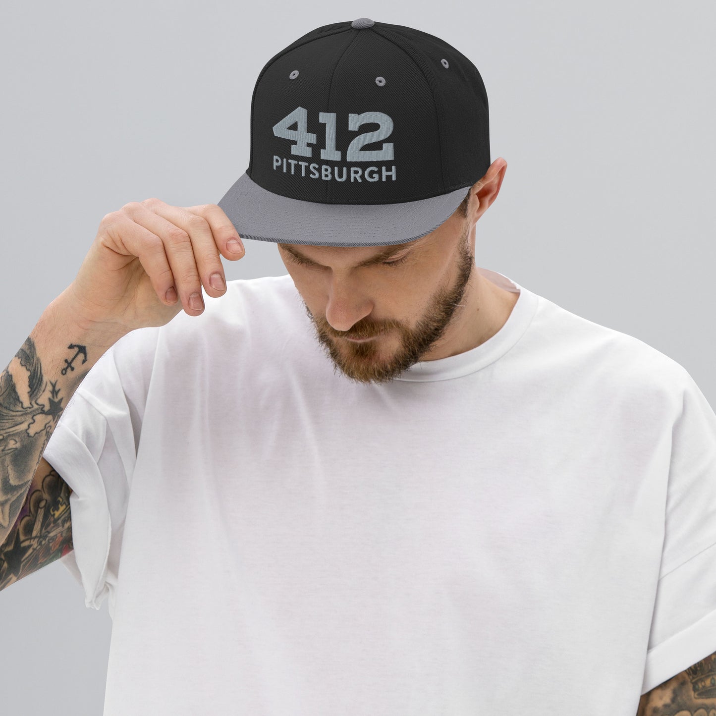 Snapback Hat - 412 Pittsburgh