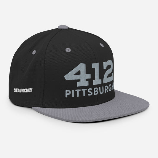 Snapback Hat - 412 Pittsburgh