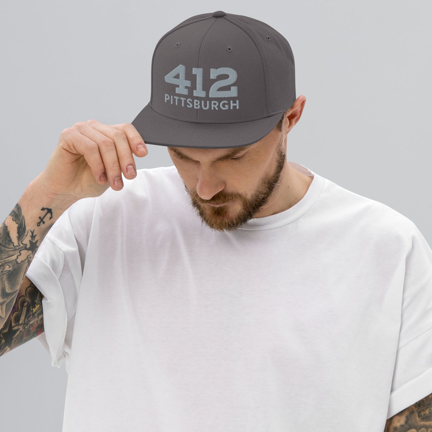 Snapback Hat - 412 Pittsburgh