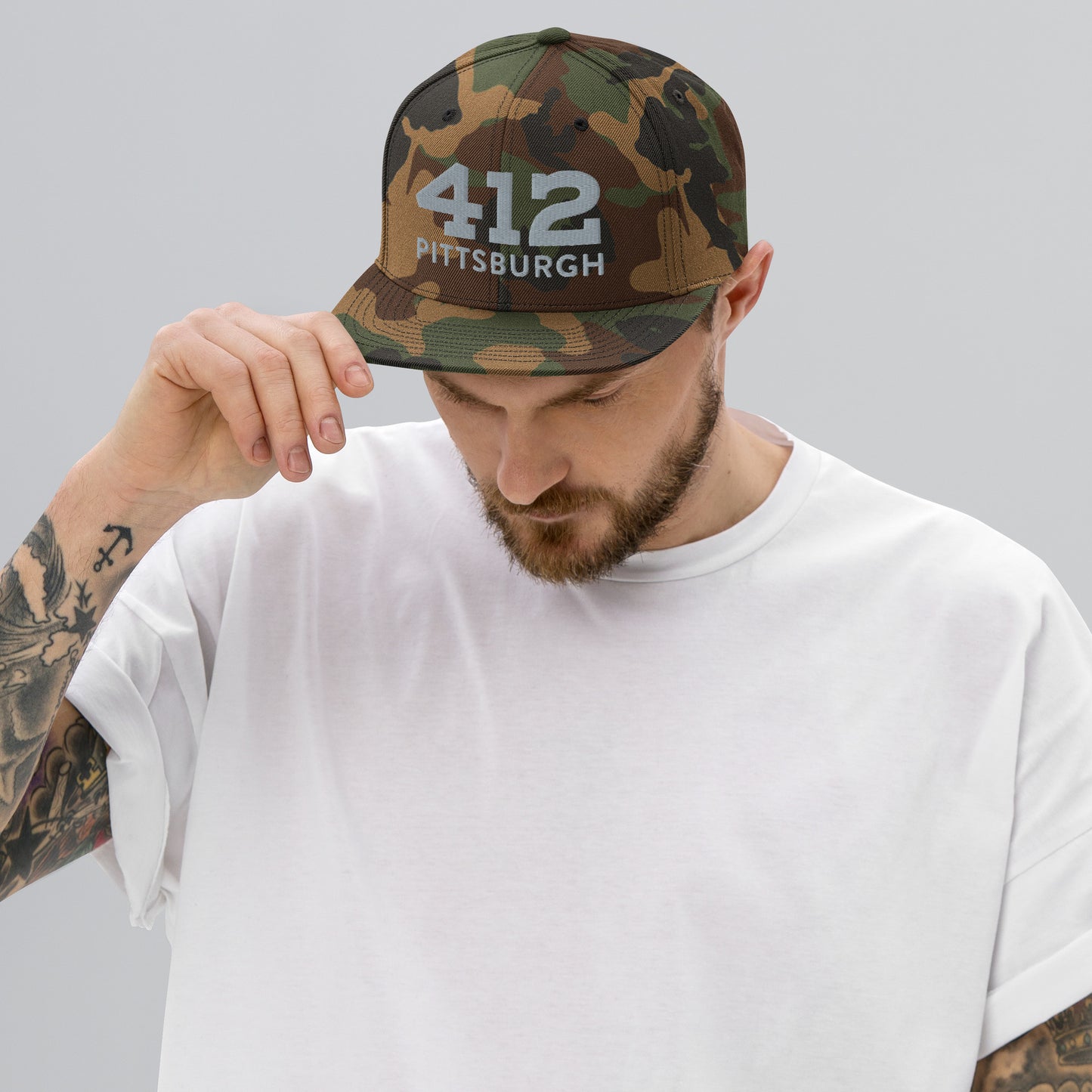 Snapback Hat - 412 Pittsburgh