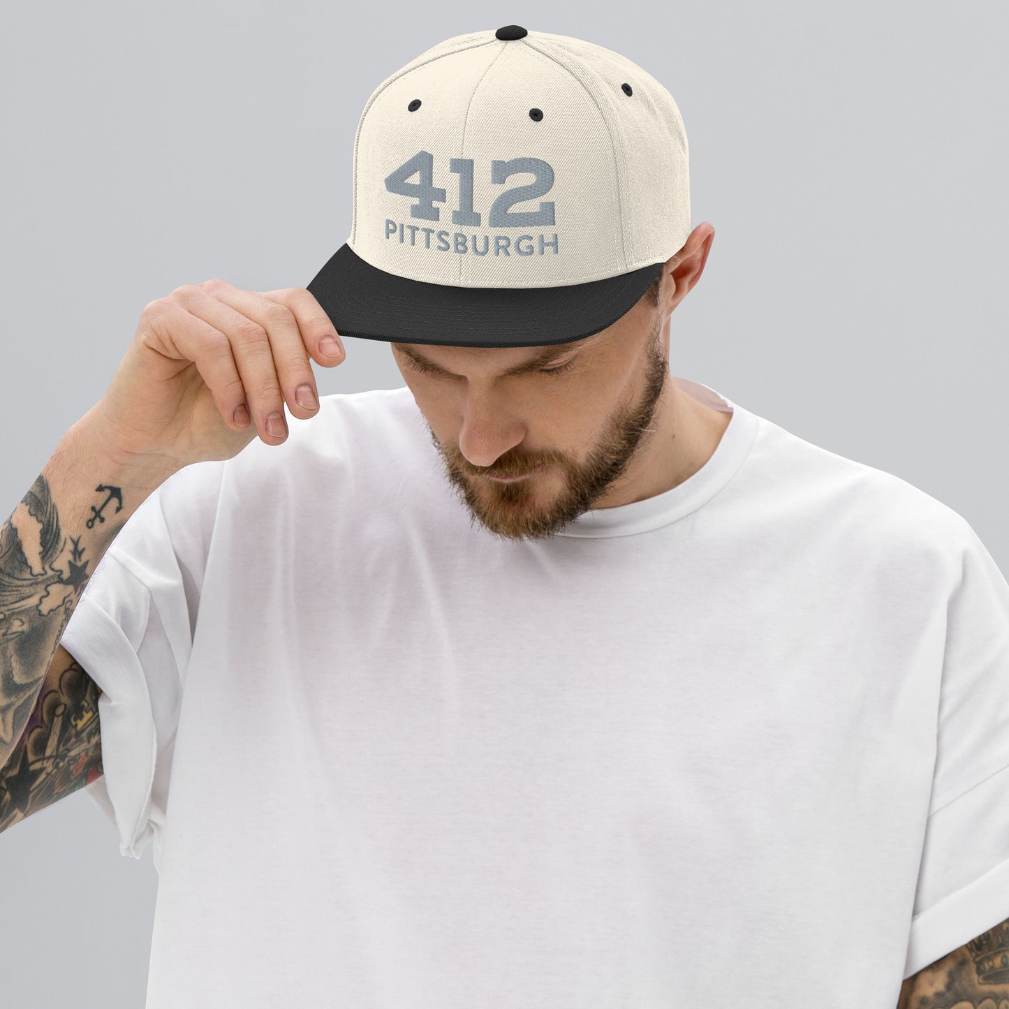 Snapback Hat - 412 Pittsburgh