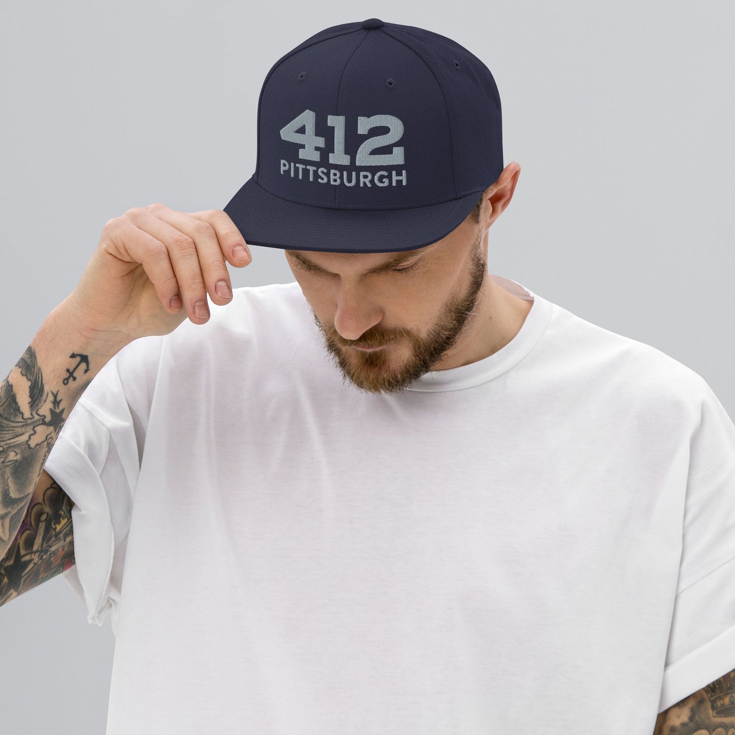 Snapback Hat - 412 Pittsburgh