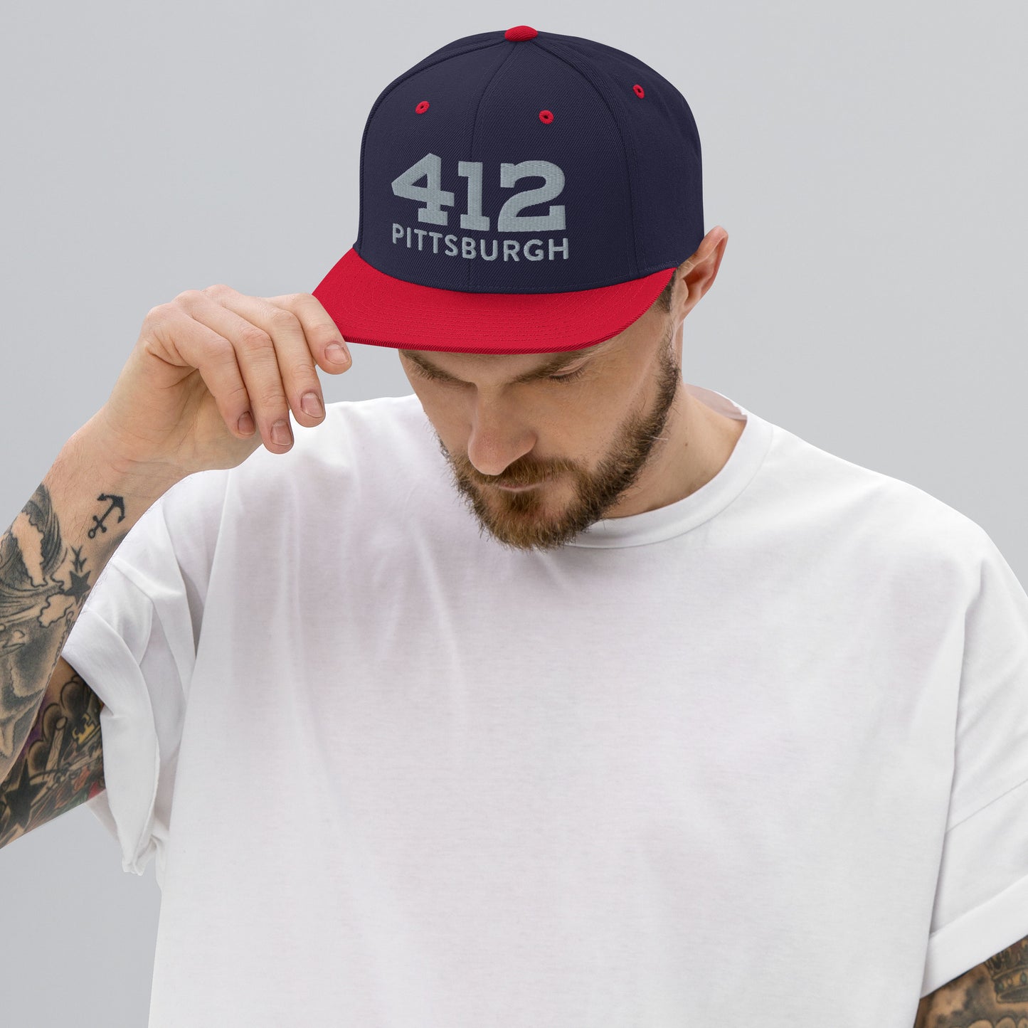 Snapback Hat - 412 Pittsburgh