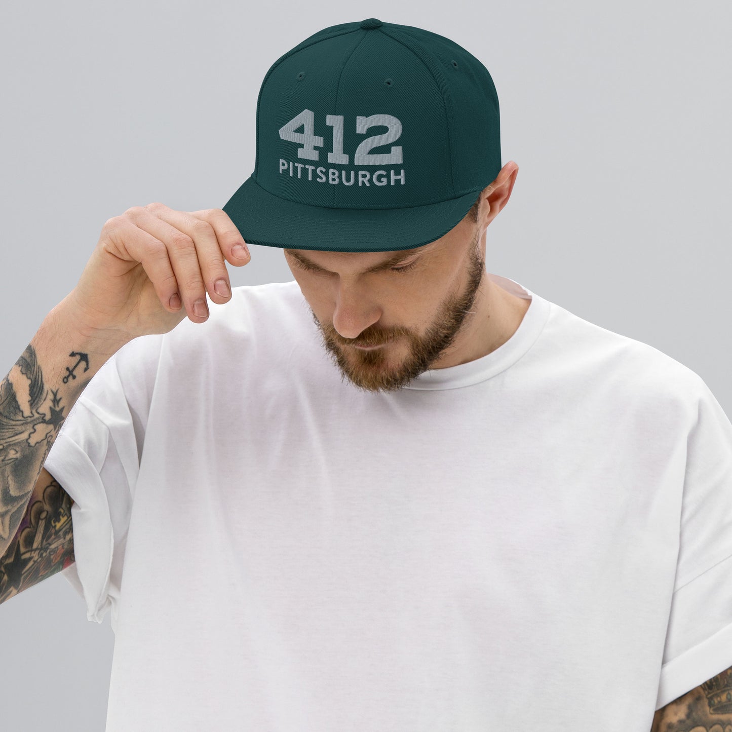 Snapback Hat - 412 Pittsburgh